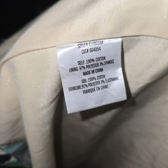 Eva Franco Asymmetrical Skirt in Green and Blue Pattern - Picture 5 of 15